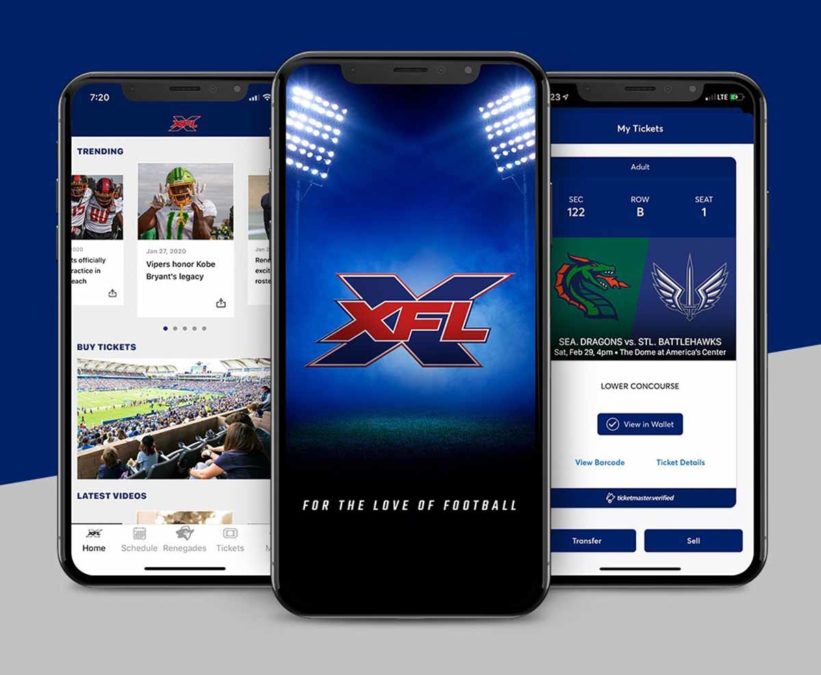 Для iOS и Android стало доступно приложение PlayXFL и XFL (Новой профессиональной футбольной лиги)
