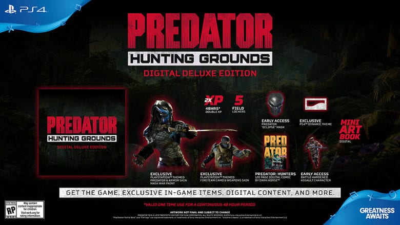 Обзор и описание игры Predator: Hunting Grounds Digital Deluxe Edition на PS4