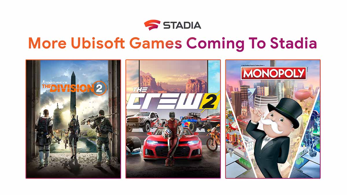 Захватывающие игры от Ubisoft скоро появятся в Stadia