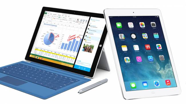 Apple iPad 4 и Microsoft Surface Pro – сравнение лидеров 